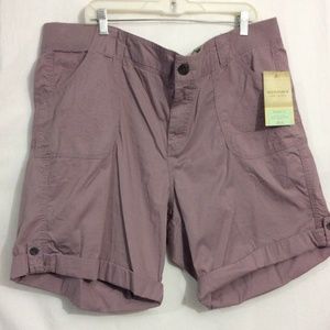NEW Womens Sz 24W Sonoma Purple bermuda shorts